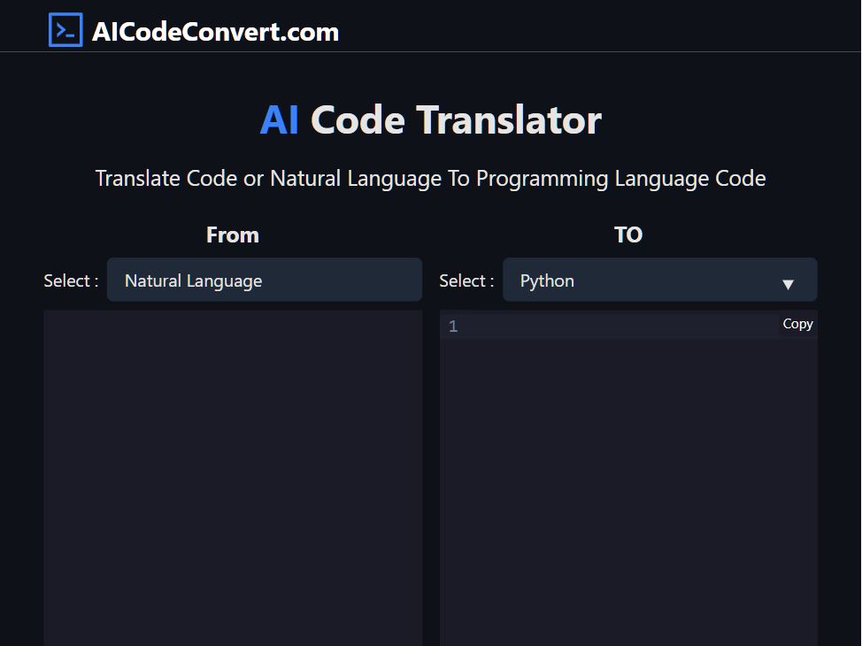 تولید،ترجمه و تبدیل کدهای برنامه‌نویسی با Ai code convert