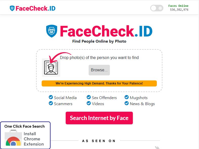 وب‌سایت facecheck؛ جستجوی اشخاص با تصویر چهره