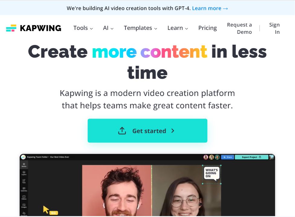 وب‌سایت Kapwing؛ جعبه ابزار ادیت، ویرایش و ساخت ویدیو