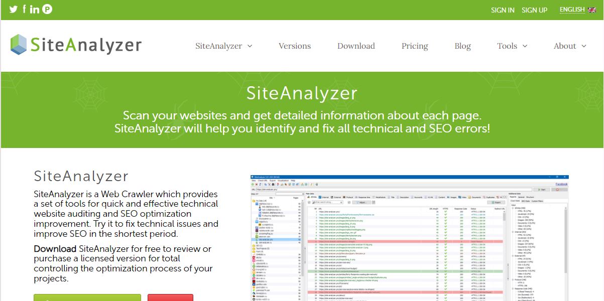 وب‌سایت SiteAnalyzer؛ ارائه مجموعه ابزارهای کاربردی سئو